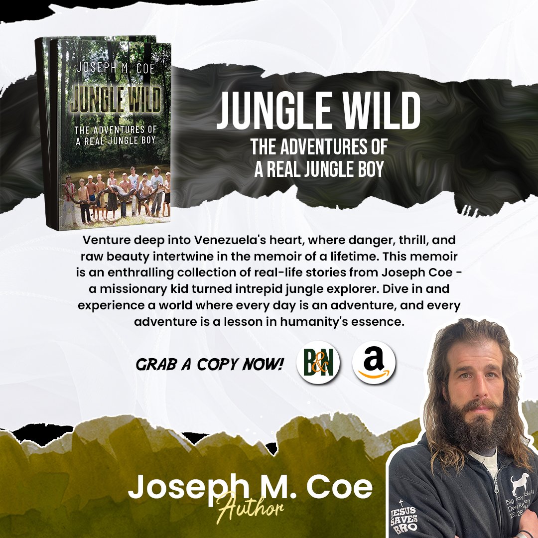 Joseph M. Coe, born on August 1, 1984, grew up in the Venezuelan jungles with New Tribes Missions. He served in the U.S. Army as an Airborne infantryman during the tumultuous period surrounding Bowe Bergdahl in Afghanistan. Joseph has written a book titled 'Jungle Wild,' a memoir