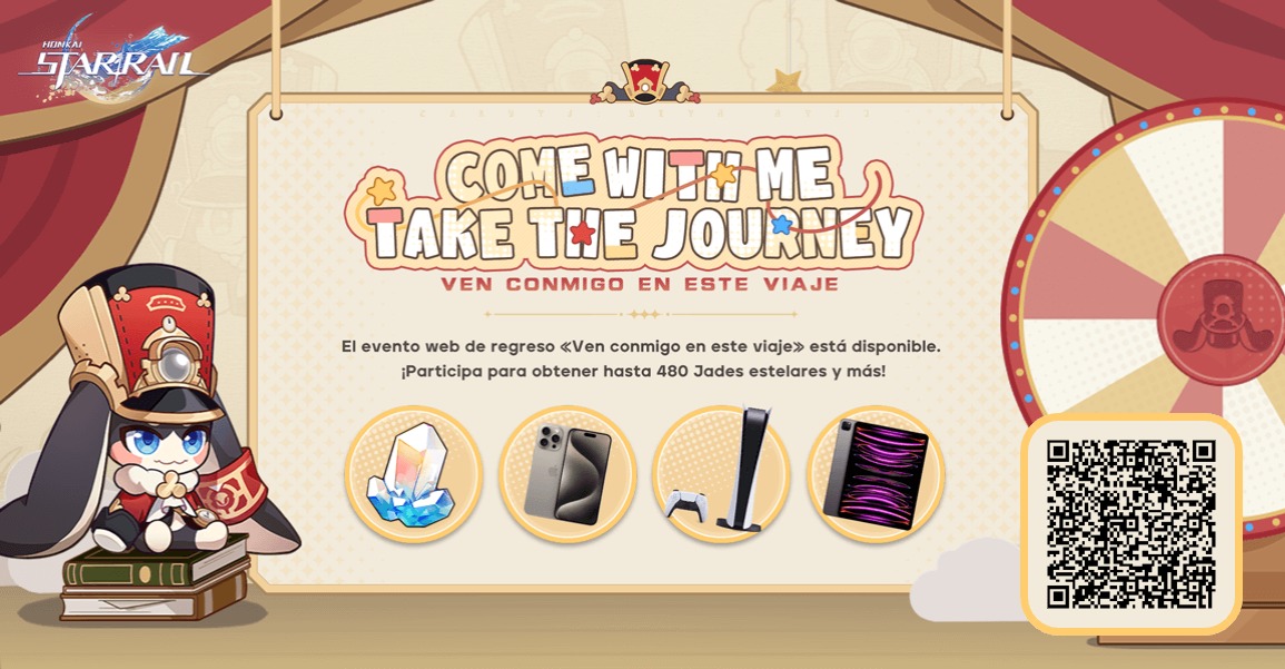 Kotaro256's tweet photo. Invita a otros Trazacaminos a vincular tu código de invitación e iniciar sesión en el juego para poder ganar Jade estelar, una PlayStation®5, un iPhone y más recompensas sorpresa. https://t.co/te7FUezFsv