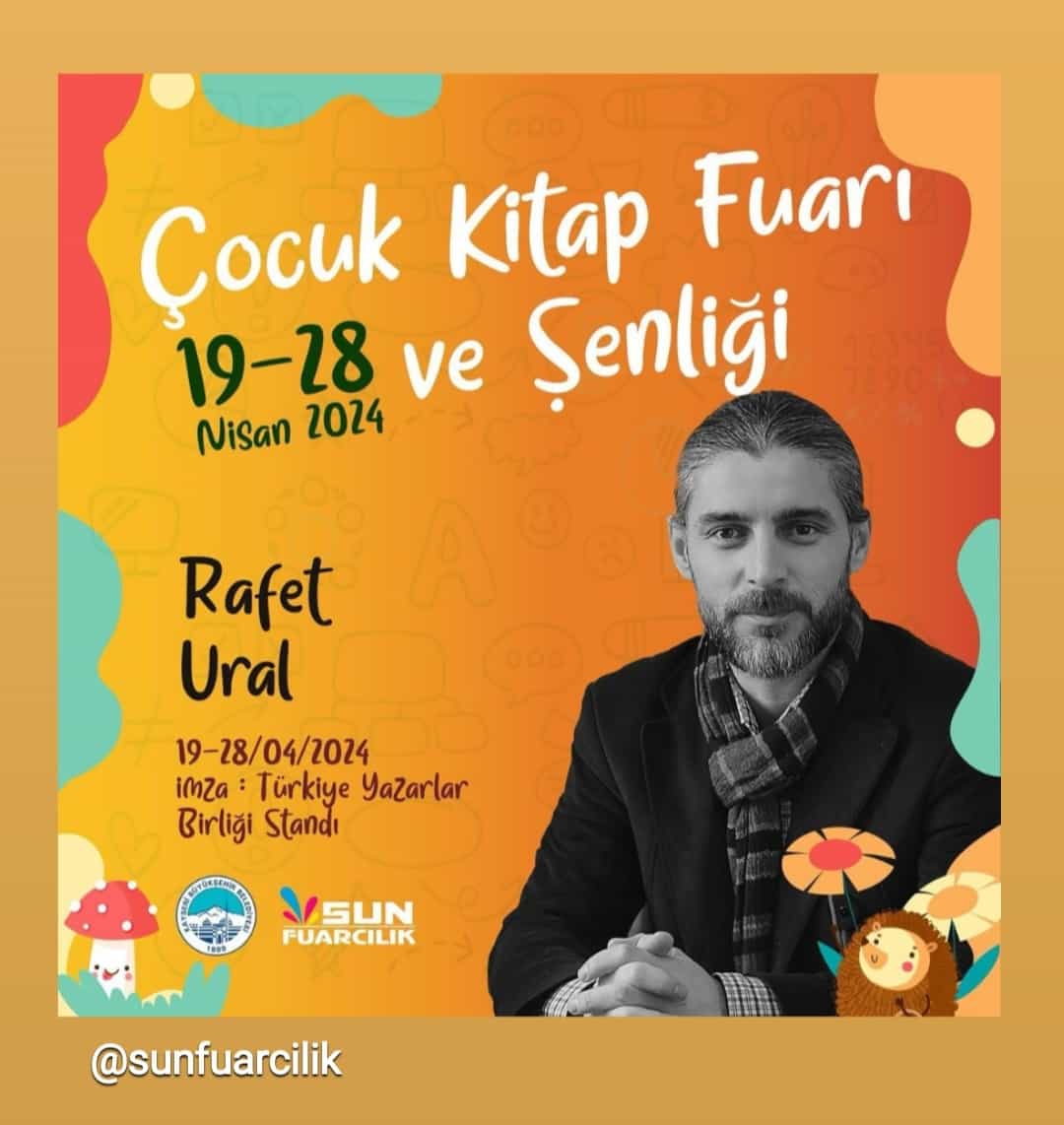 Kitaplı günler hoş gelmiş. 

#Kitapkurtlarını bekliyoruz...

📢 20 Nisan Cumartesi Günü
⏲️ 10:00/ 20:00
⚠️ Türkiye Yazarlar Birliği  Standı 

Yine güzel yürekli kitapseverlerle tanışmak. 

Yarın ilk defa yapılan #kayseri #Çocuk #KitapFuarında olacağım.
