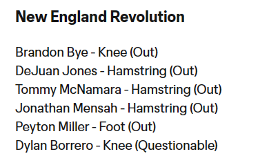 The #NERevs injury report grows