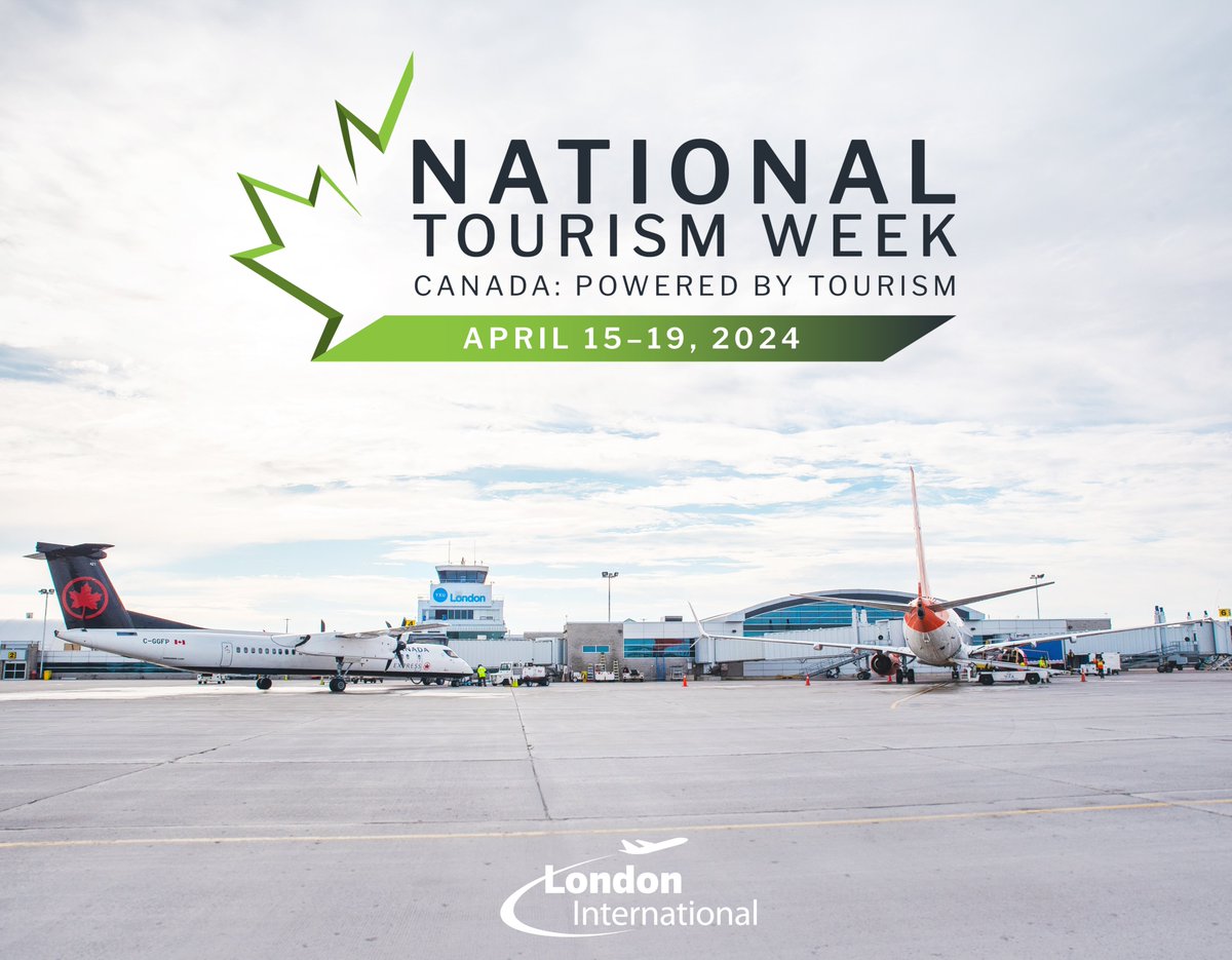 That's a wrap on National Tourism Week! We're proud to be a smaller airport that offers an easy way to connect you anywhere in the world! Enjoy the weekend, happy travels! ✈️ tiac-aitc.ca/TIAC_s_Tourism… #TourismWeekCanada2024 #ldnont #tourismlondon #flyyxu @tiac_aitc