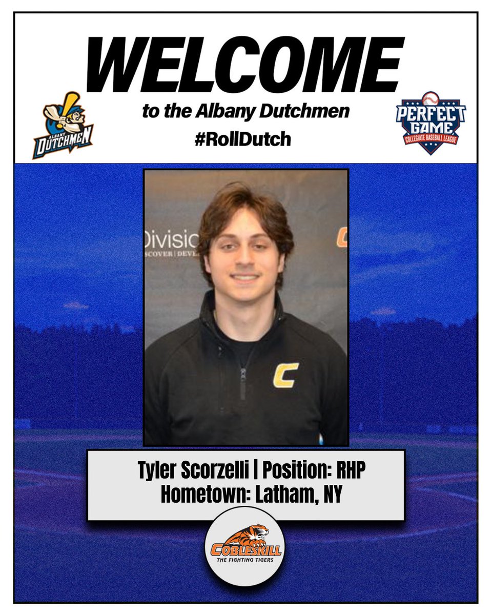 Albany Dutchmen (@dutchmenpgcbl) on Twitter photo WELCOME TO THE DUTCH
<a href="/JamroszLogan/">Logan Jamrosz</a> (<a href="/Herk_Baseball/">Herkimer College Baseball</a>
Devin Campbell (<a href="/OswegoBaseball/">Oswego Baseball</a>)
Tyler Scorzelli (<a href="/CobleskillBase/">SUNY Cobleskill Baseball</a>)
Amped to have these three local arms deal for us this summer!
#RollDutch WELCOME TO THE DUTCH
<a href="/JamroszLogan/">Logan Jamrosz</a> (<a href="/Herk_Baseball/">Herkimer College Baseball</a>
Devin Campbell (<a href="/OswegoBaseball/">Oswego Baseball</a>)
Tyler Scorzelli (<a href="/CobleskillBase/">SUNY Cobleskill Baseball</a>)
Amped to have these three local arms deal for us this summer!
#RollDutch