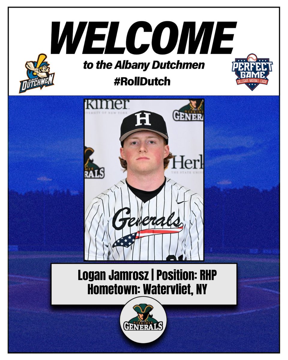 DutchmenPGCBL's tweet photo. WELCOME TO THE DUTCH

@JamroszLogan  (@Herk_Baseball 

Devin Campbell (@OswegoBaseball)

Tyler Scorzelli (@CobleskillBase)

Amped to have these three local arms deal for us this summer!

#RollDutch https://t.co/u2i5FErBbS