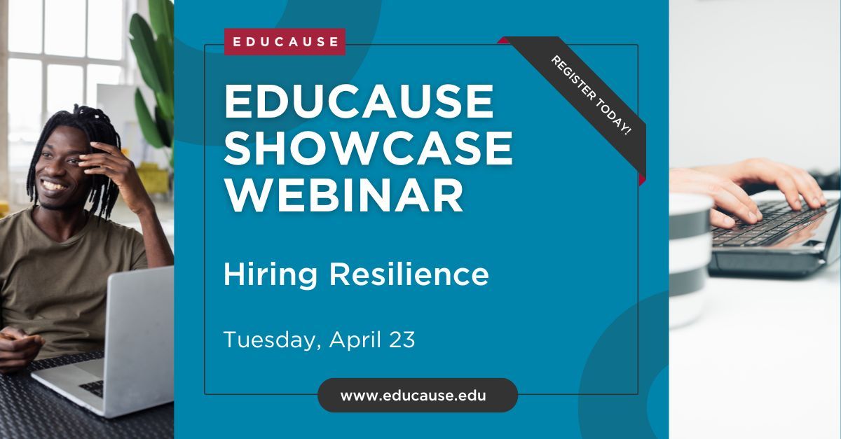 Want to learn more about the newest showcase from our experts? Join us for the Showcase Webinar, 'Hiring Resilience,' on April 23 to hear from institution and industry experts on their strategies for workplace & workforce management. #HigherEd #Workforce buff.ly/4akG6YI