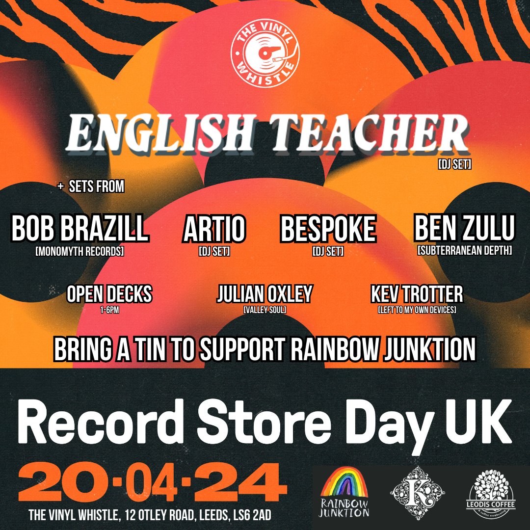 whistle_shop's tweet image. @BeatSurrender  is kicking things off on the decks as soon as we open, and we've a whole host of names throughout the day - culminating with newly crowned #8 in the album charts @Englishteac_her to see us into the night! CONT...