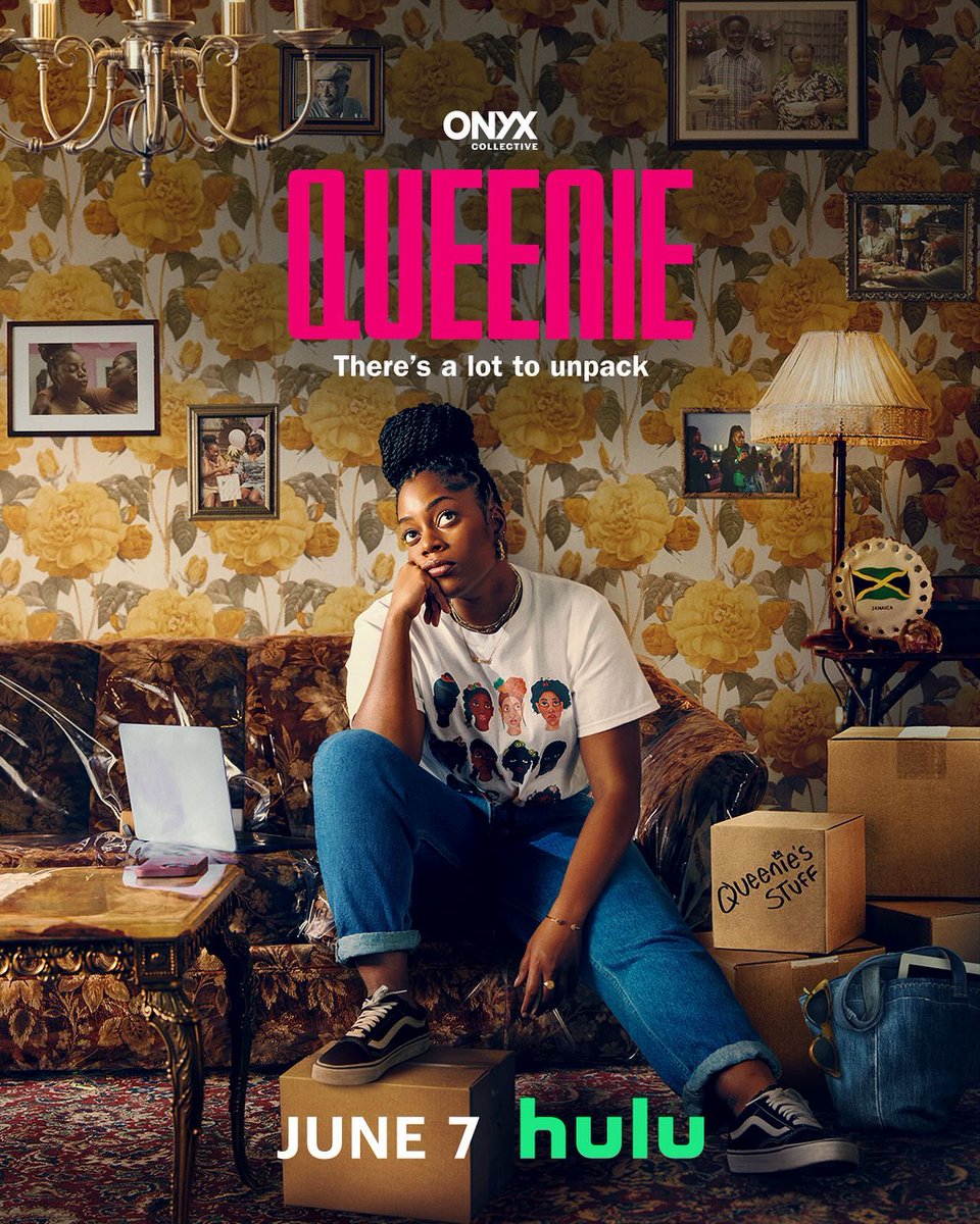 The first poster for Hulu's 'Queenie' is finally here! The series focuses on Queenie, a 25-year-old, Jamaican-British woman living in South London, as she struggles to find her place in the world after a messy breakup with her long-term boyfriend. 📺: Hulu | June 7th