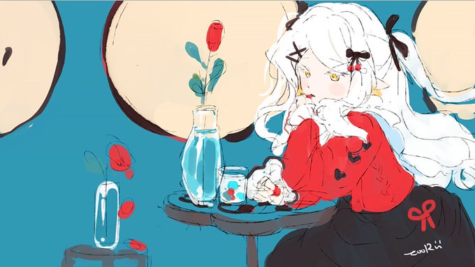 「earrings red rose」 illustration images(Latest)