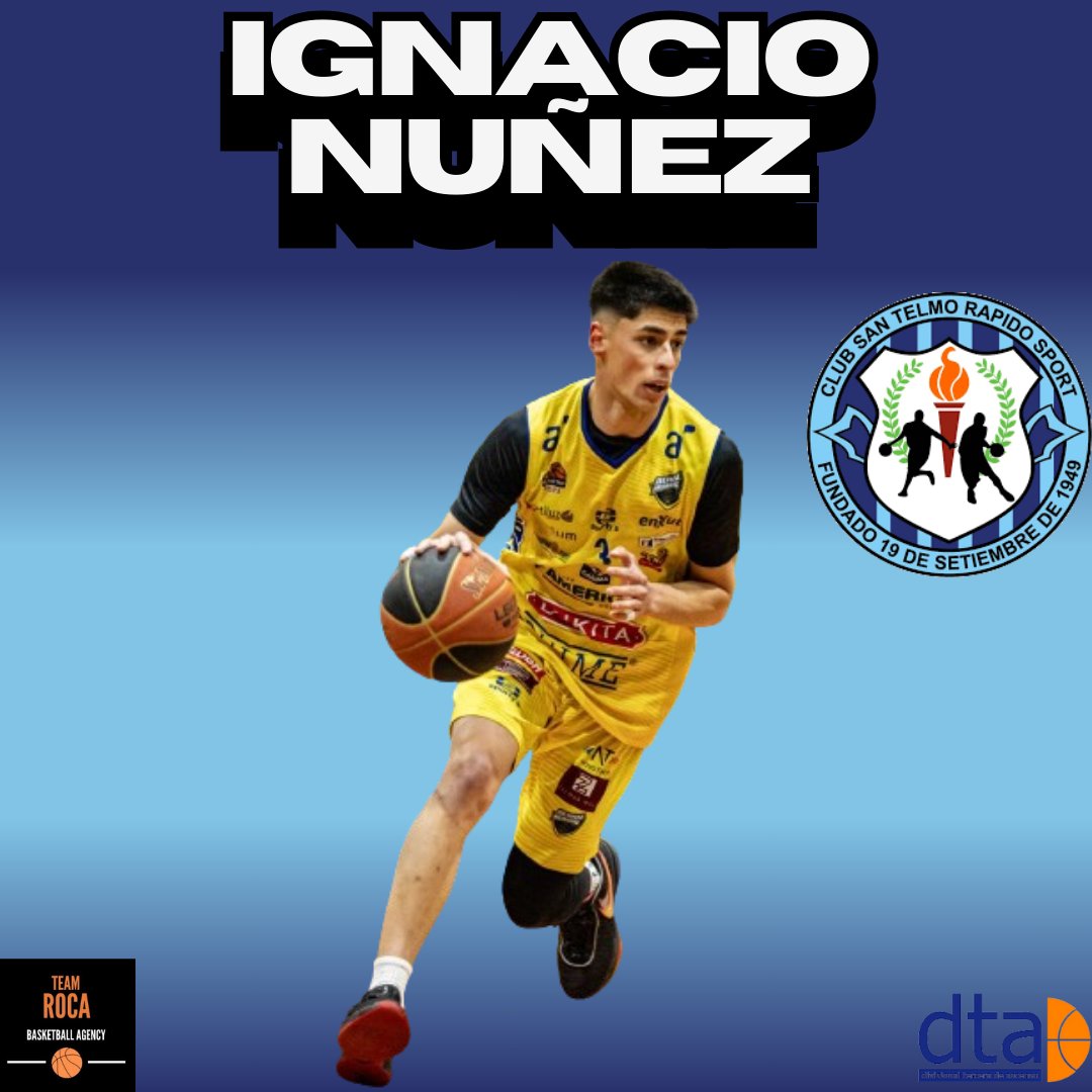 TeamRocaAgency's tweet photo. 🇺🇾 @DTAFubb
IGNACIO NUÑEZ ✍️🏻Firma con @RapidoSan
¡ Muchas Felicidades Nacho 💪🏻!
#DTA2024🇺🇾 II #TeamRoca🏀 https://t.co/YuAqTIzqRN