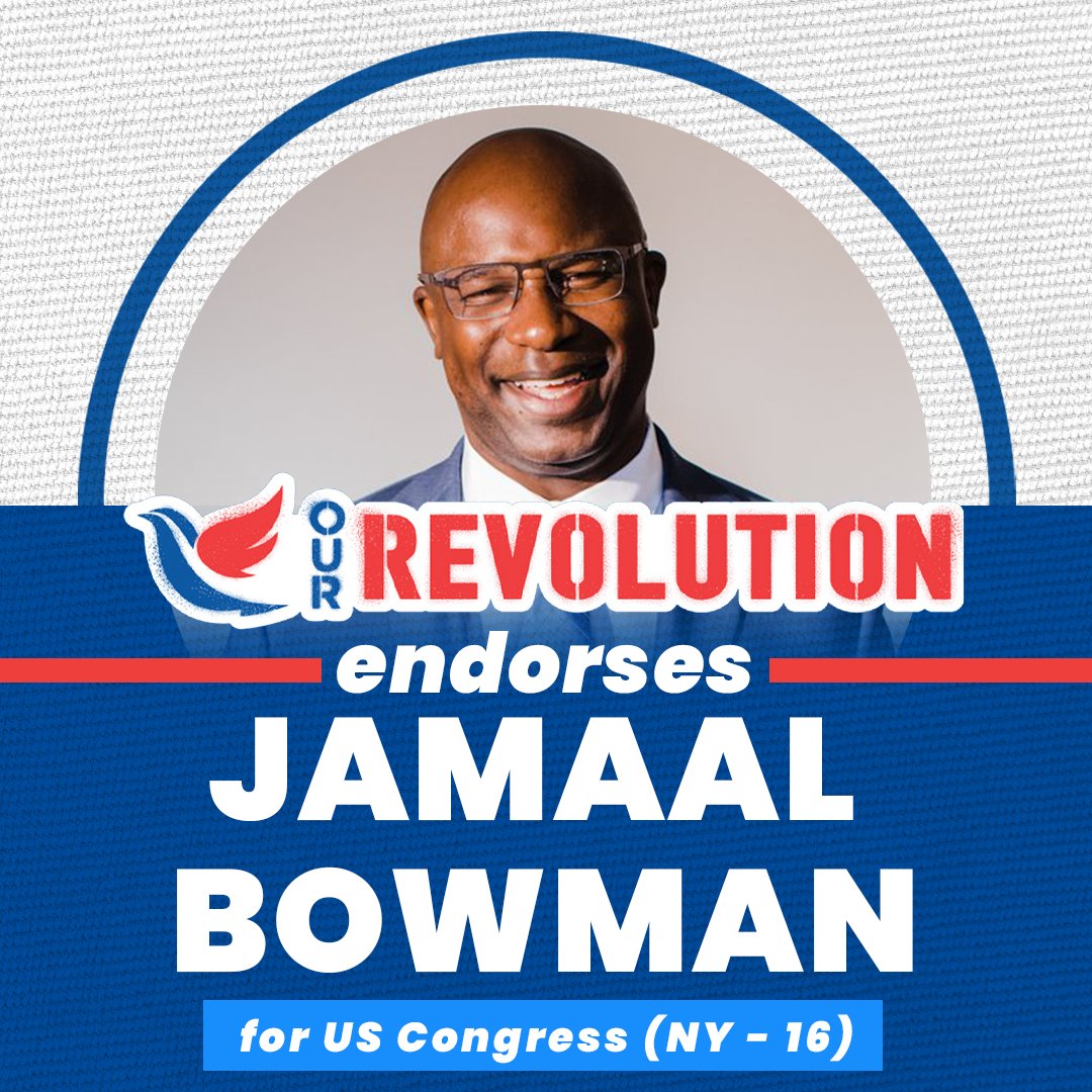 Unlike his MAGA-megadonor-funded opponent, Rep. @JamaalBowmanNY was elected by & for the people. In Congress, he fights relentlessly to deliver affordable housing, accessible childcare + better paying jobs - and we’re proud to have his back in #NY16 on June 25th!