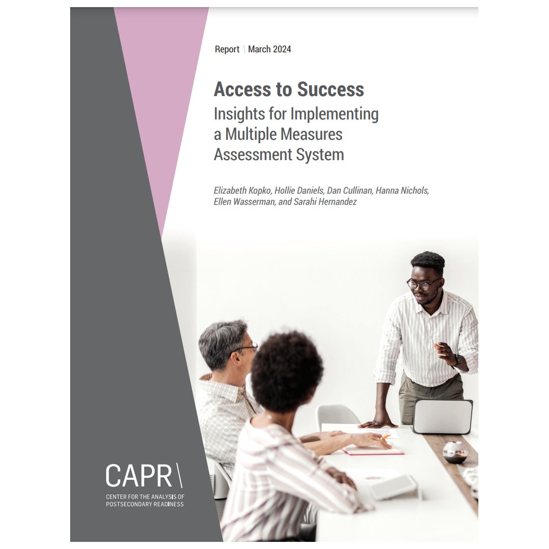 🌟 Insights for Student Success: CAPR's Latest Report Revealed! 📚 Explore Multiple Measures Assessment in higher ed! Collaboration is key for sustainable MMA practices, boosting student success. Download at tinyurl.com/nfe75k3f 🎓 #StudentSuccess #MMA #CAPR
