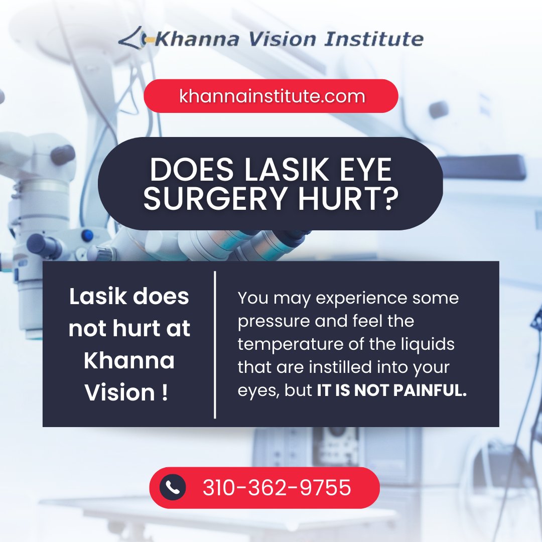 KhannaLasik's tweet image. Considering LASIK? Khanna Vision provides personalized care &amp;amp; advanced technology for exceptional results. Learn more! 

#KhannaVisionLASIK #SeeClearly #VisionCorrection #LaserEyeSurgery