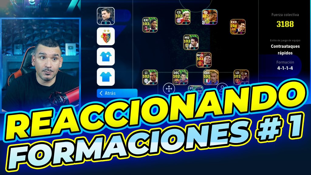 REACCIÓNANDO A LAS MEJORES FORMACIÓNES DE eFootball ✅ PARTE 1 youtu.be/HBE7Ce3kb74 #eFootball #eFootball2024 #eFootballMobile #AXG