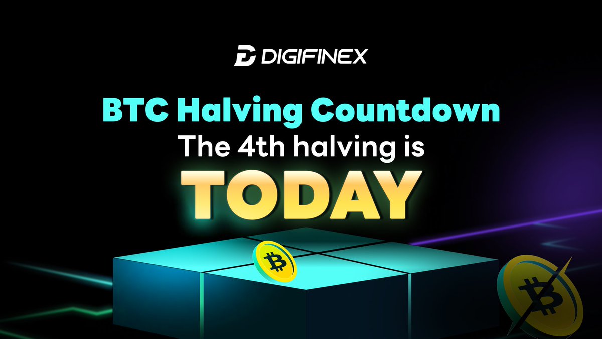 🔥#BitcoinHalving Countdown ⏰LAST 3 hours from the 4th $BTC halving!!!📈📈 💳Trade NOW on #DigiFinex 🔗digifinex.com/en-ww/trade/US…