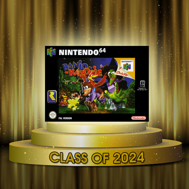 Congratulations to the 36th game inducted into the Video Game Hall of Fame: Banjo-Kazooie!

Huge, huge thanks to all the *gasps* thousands of you who voted. 4000+ votes is utterly mental. 

#banjokazooie #N64 #Nintendo64