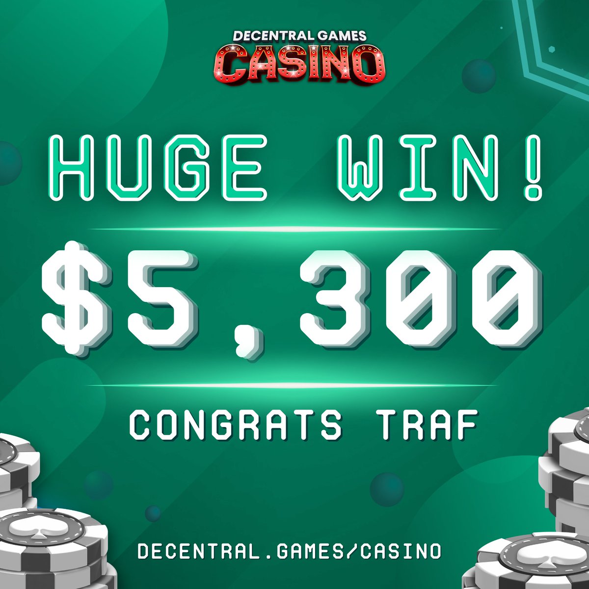 Congrats @traf for winning $5,300 in yesterday's casino competition and placing 1st 🥇 As 1st place winner, he also wins 90k $BAG and 100 Blast Gold