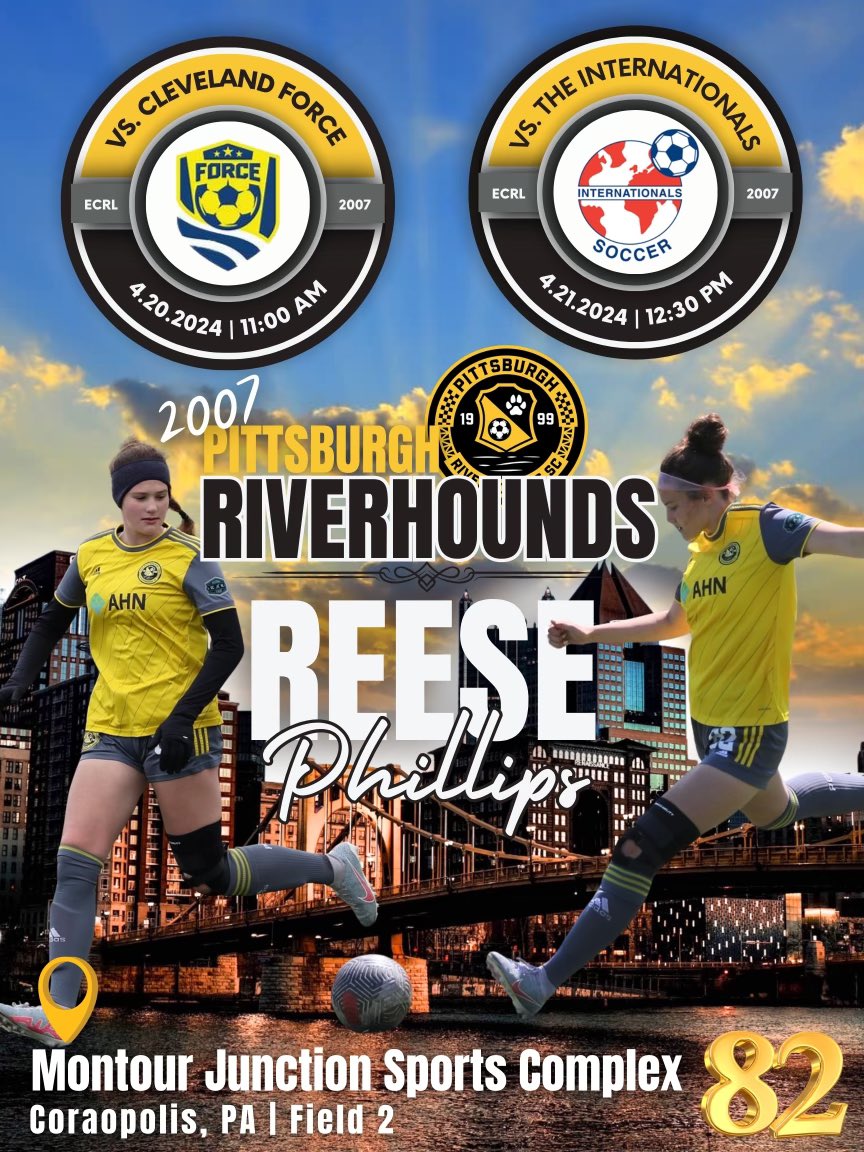 Looking forward to some tough competition this weekend.  Let’s go <a href="/HoundsAcademy/">The Riverhounds Academy</a> !!!

<a href="/ECNLgirls/">ECNL Girls</a> <a href="/ECNLOhioValley/">ECNL Ohio Valley Conference</a> <a href="/ImYouthSoccer/">ECNL/GA/Recruiting/College Soccer</a> <a href="/MProviano/">Mpro</a>