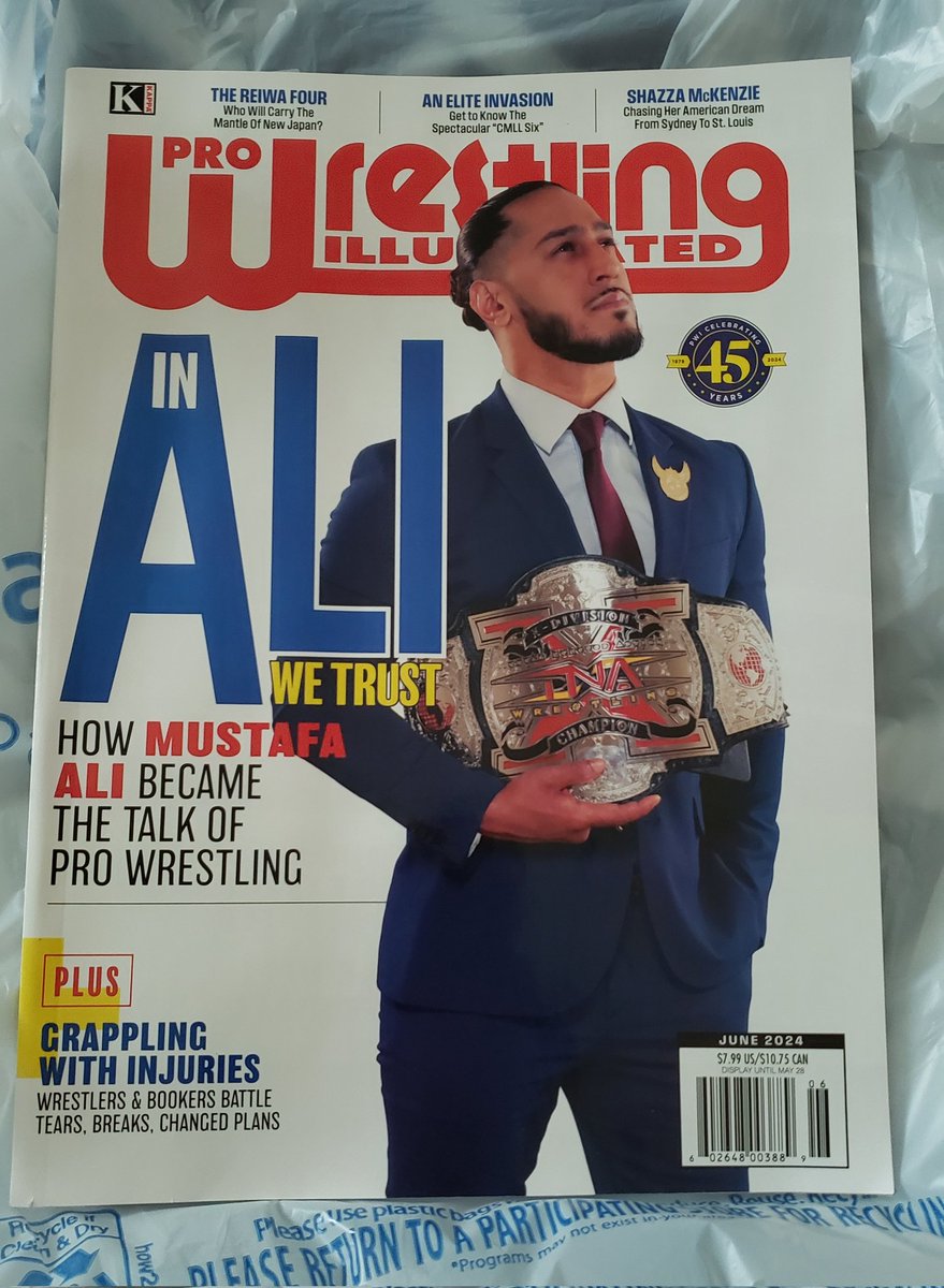 Found the @MustafaAli_X cover of @OfficialPWI at Walmart. First time I've seen a PWI magazine anywhere in years !