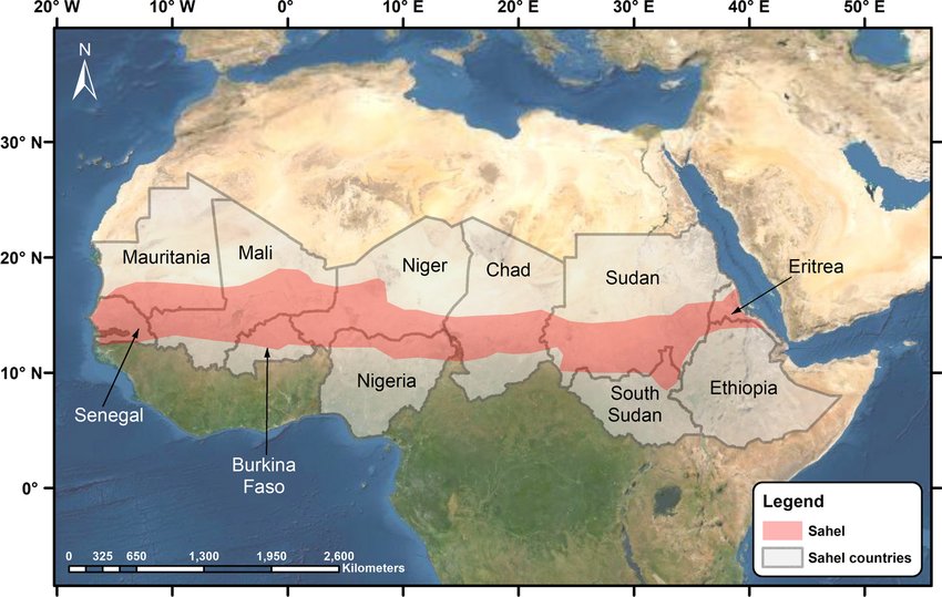 Strategic Sahel countries from Eritrea 🇪🇷 to Mauritania 
#Eritrea #Russia #China
Focus on Multipolar World