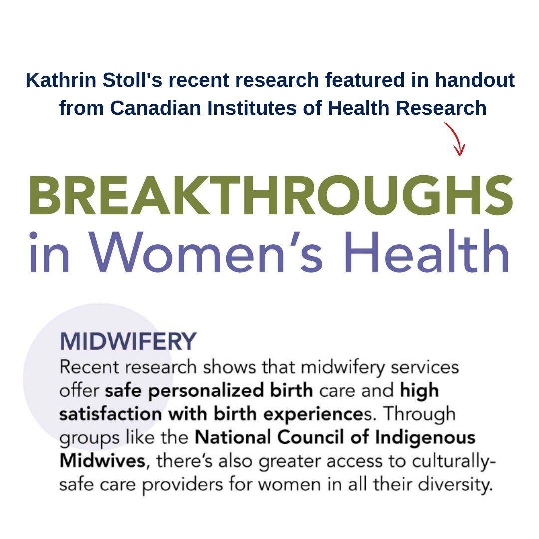 ✅ @BirthPlaceLab's Kathrin Stoll's recent research regarding midwifery was featured on an infographic regarding breakthroughs in women's health! 📚 Read the full text at: vist.ly/zfhi