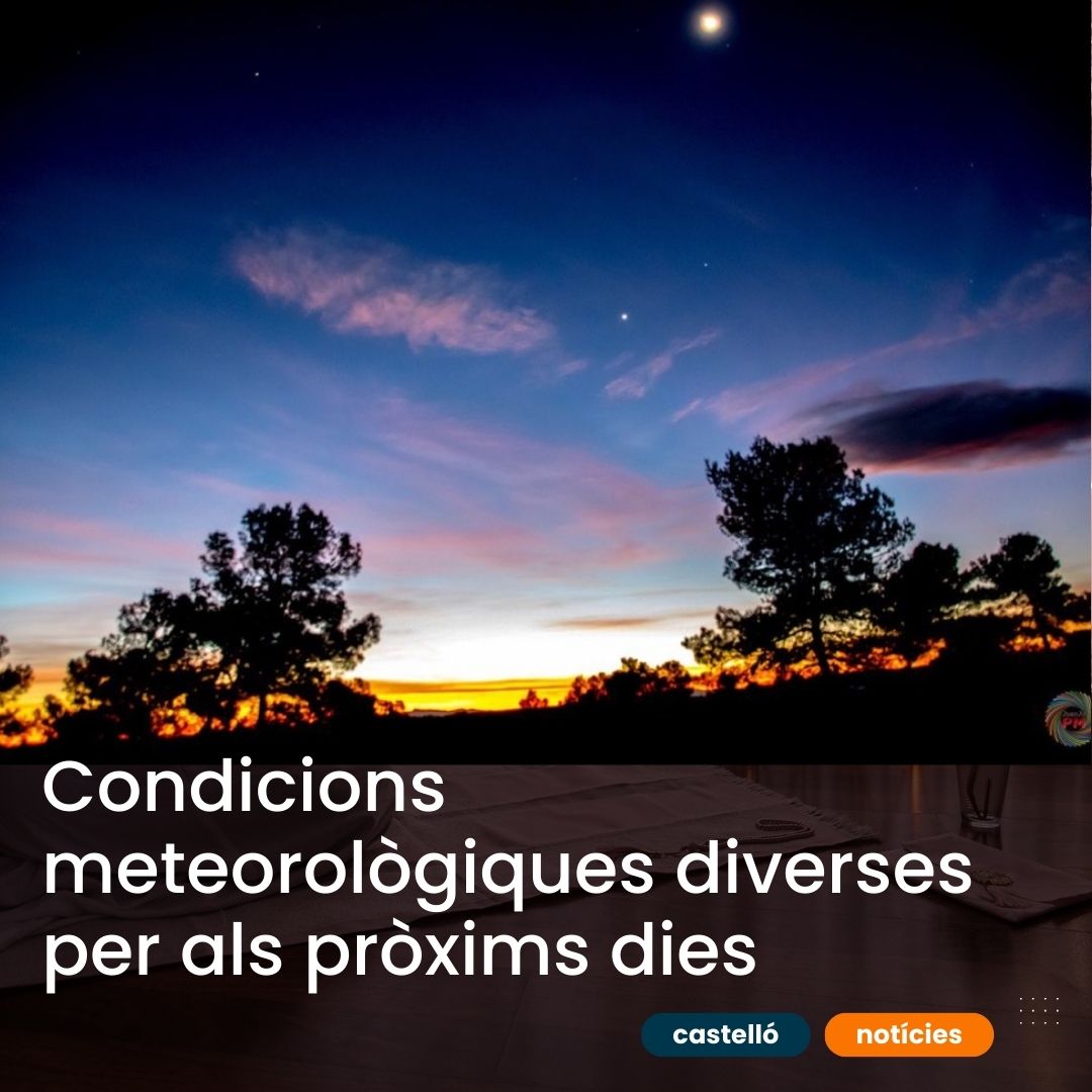 Les condicions meteorològiques del cap de setmana presenten una dinàmica canviant, segons les previsions 🌦️.  #Meteorologia #CapDeSetmana #Previsions  castellonoticies.com/condicions-met…