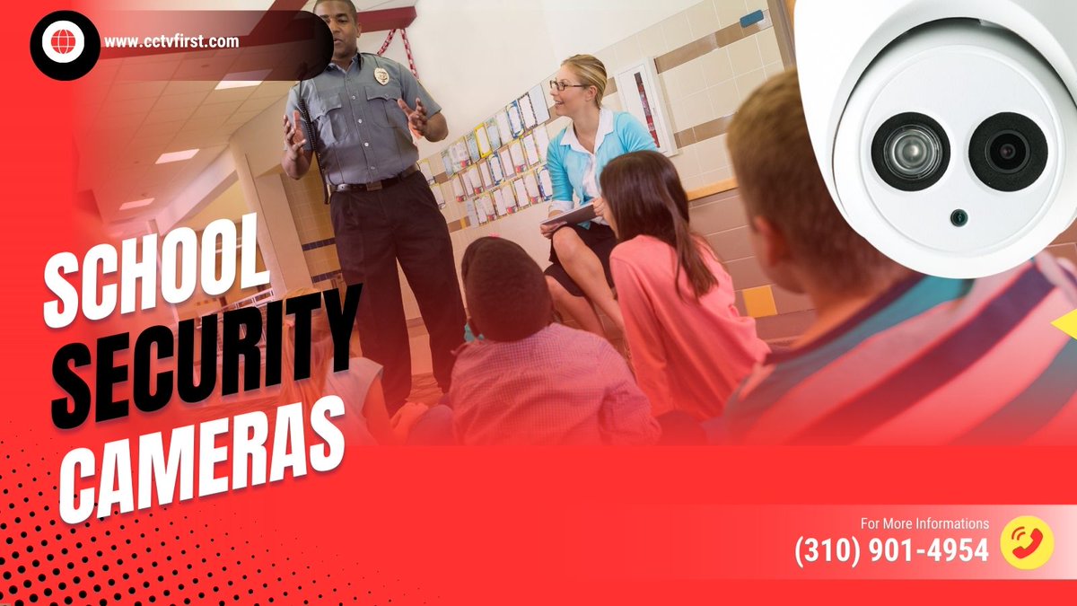 🏫 Ensure school safety with First Digital Surveillance's advanced Security Cameras! Real-time monitoring and HD quality for peace of mind. Contact us ☎️ (310) 901-4954 or 📧 info@cctvfirst.com. #SchoolSecurity #SafetyFirst 🔒📹
