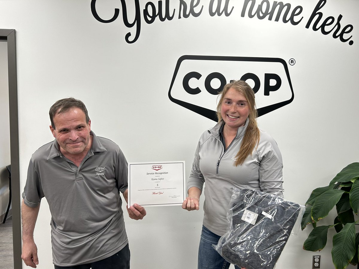 Congratulations to Kiana who is celebrating her 5 years of being with Co-op!!