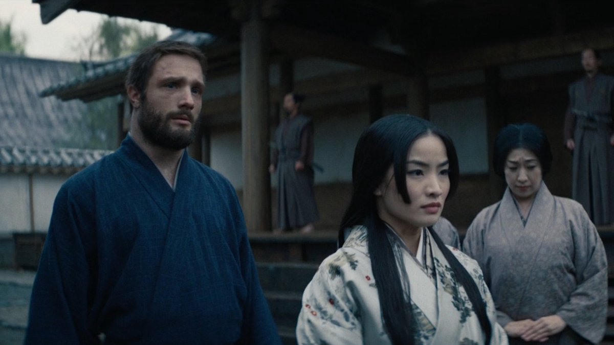 Blackthorne: How is one supposed to properly 'role play' in a game without clear rules for social interaction? I might as well be a powdered doxy in one of that cad Shakespeare's ghastly productions!

Mariko: The Anjin would prefer that we play Powered by the Apocalypse.