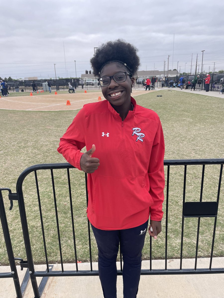 🚨🚨FAVOUR AYENI just punched another ticket to state with her 2nd place finish in Shot Put with a throw of 43’🚨🚨