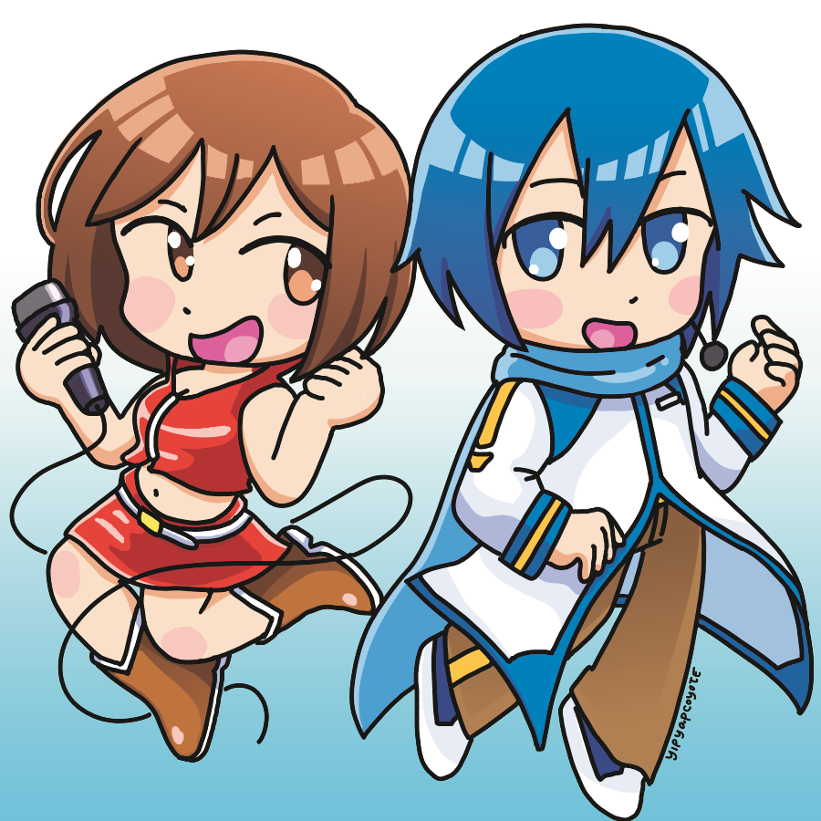 YipyapMiku's tweet photo. Superstars! ミ☆   #MEIKO #KAITO https://t.co/4isqdLUUqf