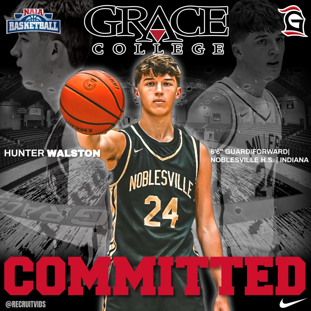 Blessed to announce my commitment to Grace College. Huge thanks to my parents for always supporting me and every coach and teammate along the way for pushing me to get better everyday. GO LANCERS 🔴⚫️ @RecruitVids