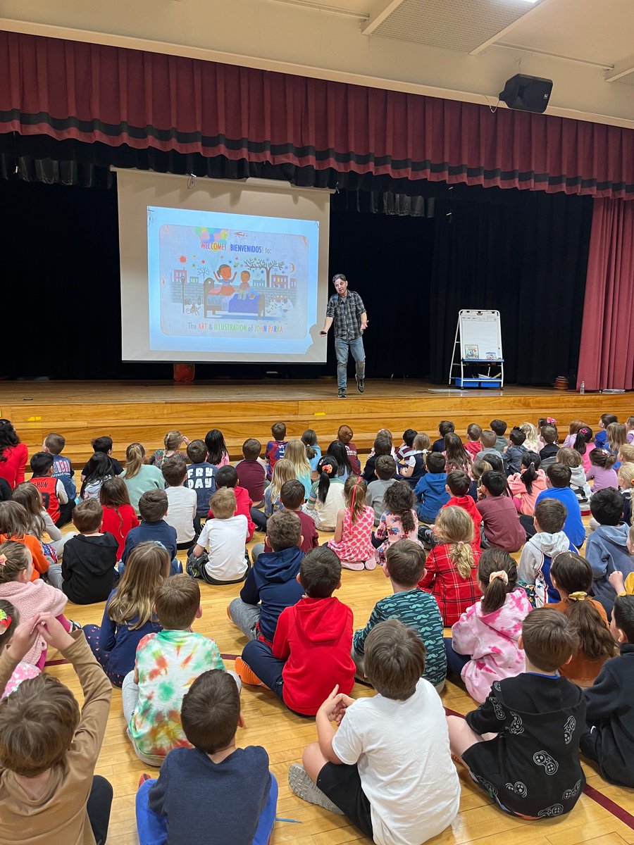 RidgeLib's tweet photo. Thank you @johnparraart for a great day with our K-3 students. Thank you to Ms. Tahan, our phenomenal art teacher and Senora Lynch who also helped prep students in Art and Spanish classes. https://t.co/3LRRuOzfxY