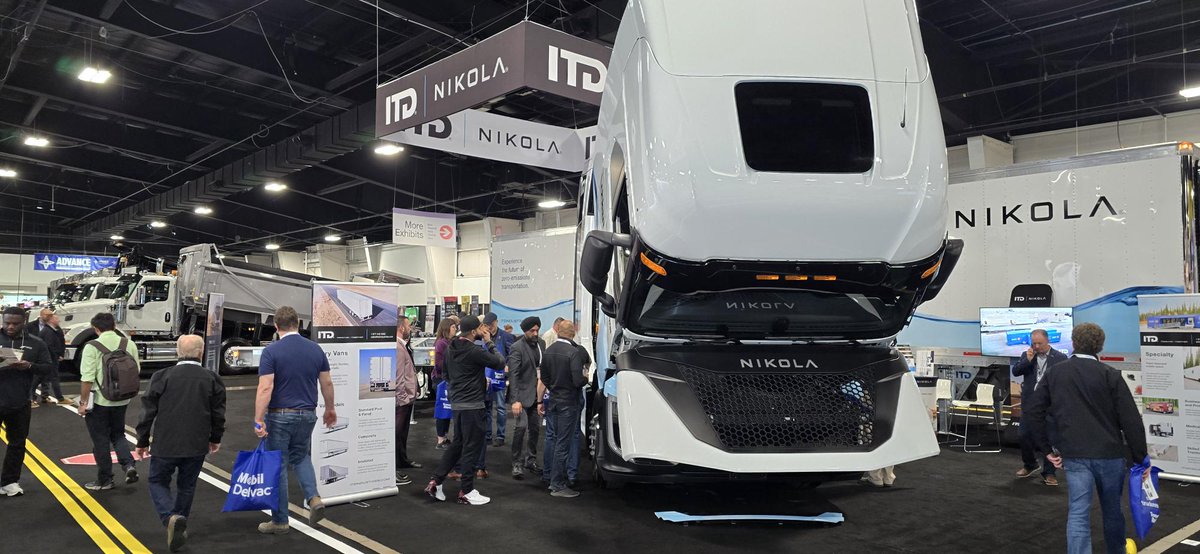We had another great day of industry leadership at Truck World! Nikola and ITD are driving innovation forward with revolutionary trucks that redefine excellence on the road. Discover how we're shaping the future of transportation: nikolamotor.com #FollowNone #NKLA