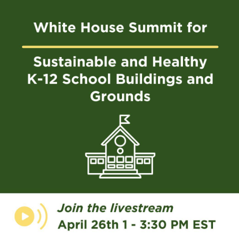 🌱 Join us on April 26th, 1-3:30 p.m. ET for the groundbreaking White House Summit on Sustainable K-12 School Buildings! Learn how the Biden-Harris Administration is ensuring healthy, climate-resilient spaces for our students. #SustainableSchools #BidenHarrisAdmin