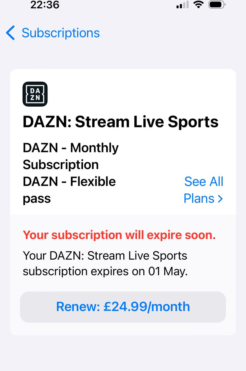 I can’t justify it! I subscribe to every paid sports channel and platform… @DAZNBoxing @SteveSpevack and I am the worlds biggest fight fan, but this isn’t value for money!! #forthefans #boxing