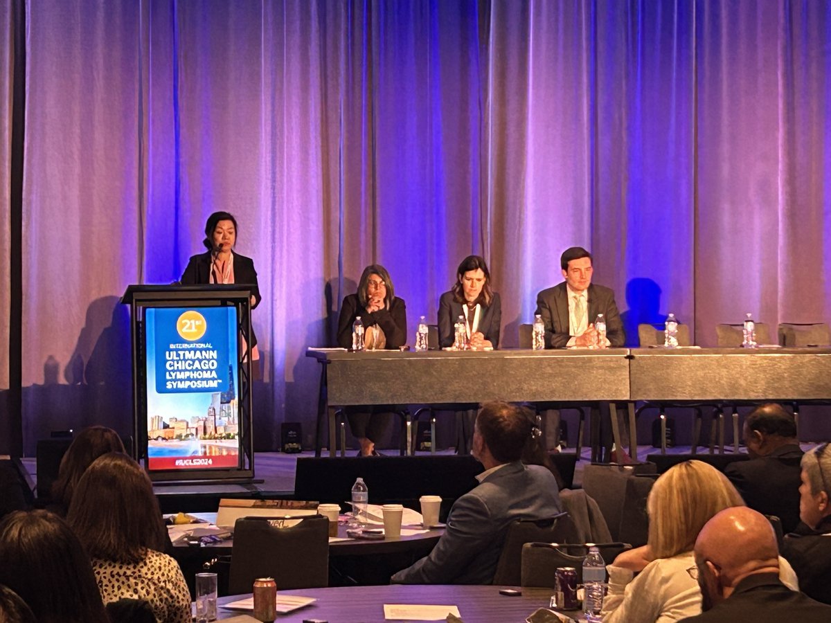 Day 1 of #IUCLS2024 concludes with a mini-symposium and panel focused on the management of bispecific antibodies with panelists @JenCrombieMD @dgermain21 and @elizabeth_budde with moderator Dr Reem Karmali of @NorthwesternMed.