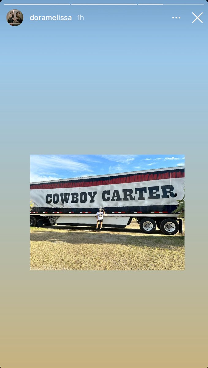 Parkwood on the ground at @coachella weekend 2. #COWBOYCARTER 🐎