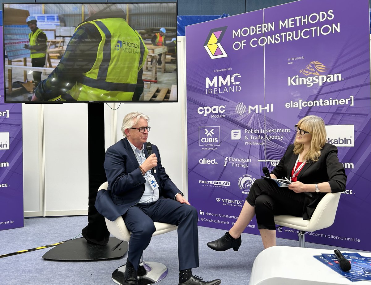 mmc_ireland's tweet photo. In one of the most engaging and insightful #MMCIreland sessions at @ConstructSummit Eoin Daly, MD of Procon Modular, talks about #MMC as more than just an emergency response for #Housing

  https://t.co/RRLX78VsNW

#MMCIreland #constructire https://t.co/EAcbp9aYId