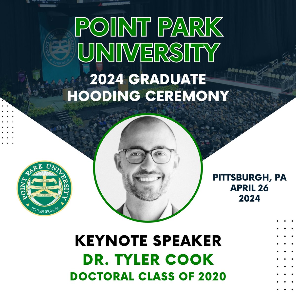 I am humbled and excited to be Point Park University’s Keynote Speaker for the Class of 2024’s Graduate Hooding Ceremony! My time in the Ed.D. program and the relationships I built with my cohort played an integral part in my leadership development. It is truly an honor to