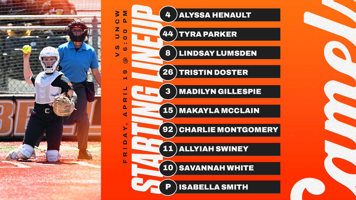 Lineup for game one. Let's get it. #GoldStandard🏆 | #RollHumps🐪🥎