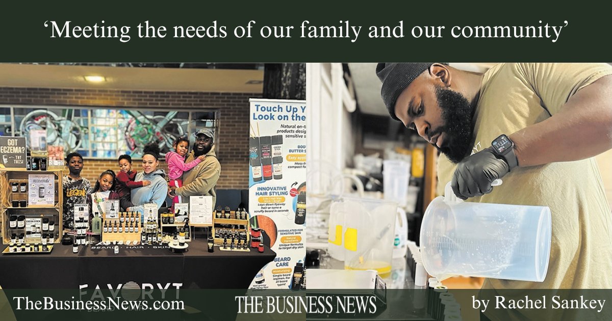 Amy and Josh Woods said they founded their skincare line, Favoryt Brand, on necessity and meeting the needs of their family. After Josh went bald at 22, he was trying to grow out his beard, but couldn't find the right products for his sensitive skin. thebusinessnews.com/article/%E2%80…