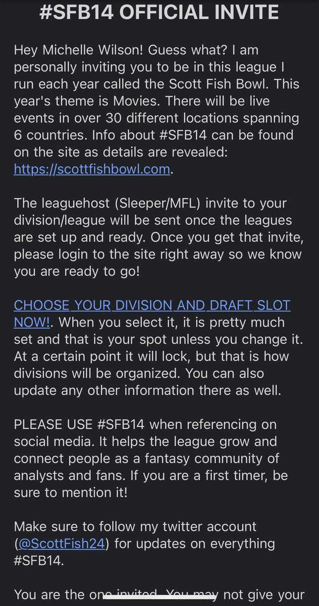 Michelle Wilson tweet media