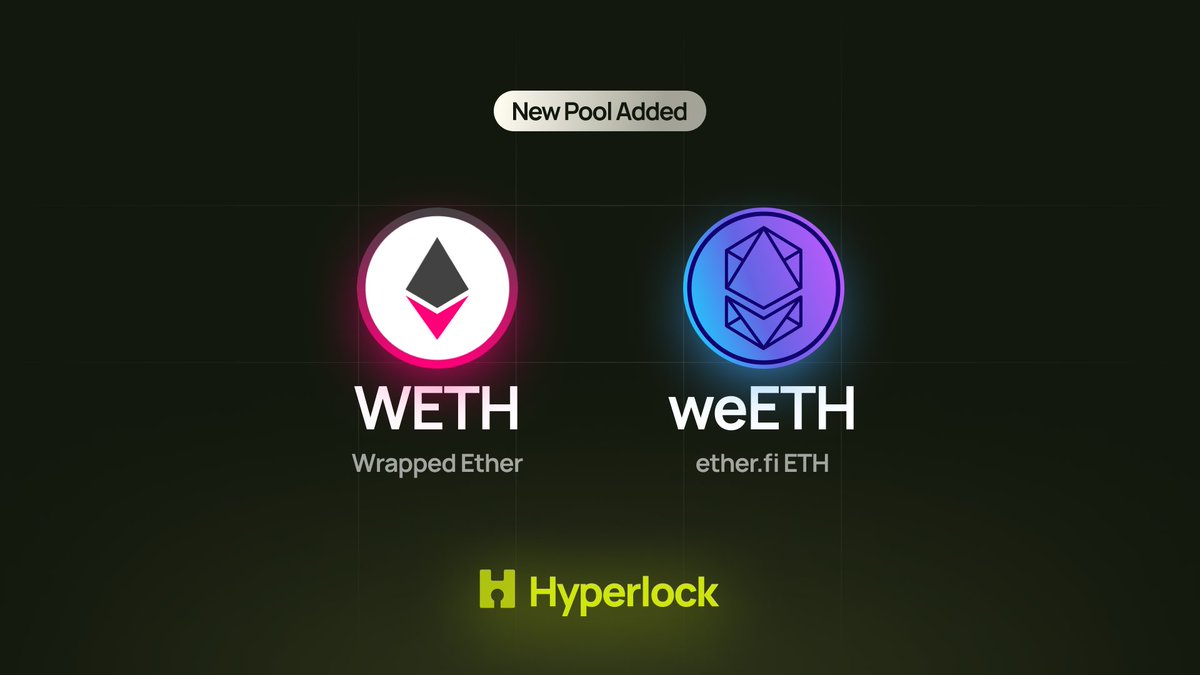 Native minting of weETH from @ether_fi has arrived on @Blast_L2 LP on @ThrusterFi and stake on Hyperlock to stack: ✅ Eigenlayer Points & 3x EtherFi Points ✅ Thruster Credits, Blast Points & Gold ✅ Hyperlock Points