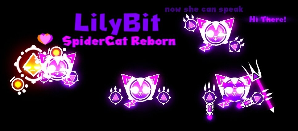SIKE!!! YOU THOUGHT I WAS DONE, NOPE IM JUST GETTING STARTED! With a redisign for SpiderCat introducing LilyBit (SpiderCat Reborn) wdyt?