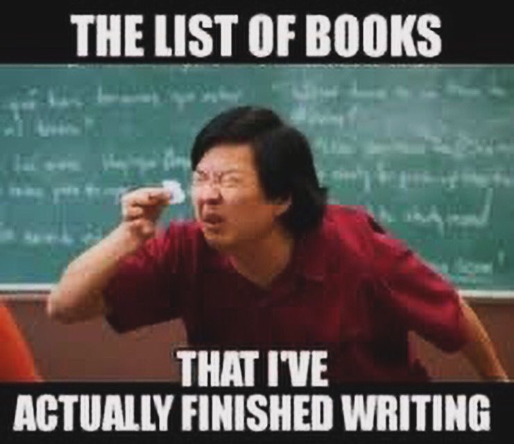 📚I have 2 finished books but have another 72 unfinished stories 😅😩📖#memefriday #memewriting #memes #SelfPublishing #AuthorServices #WickedlyDeviantPublishing #IndieAuthors  #BookLovers #AuthorEmpowerment #BookPublishing #BookCommunity #CreativeWriting #WritingCommunity