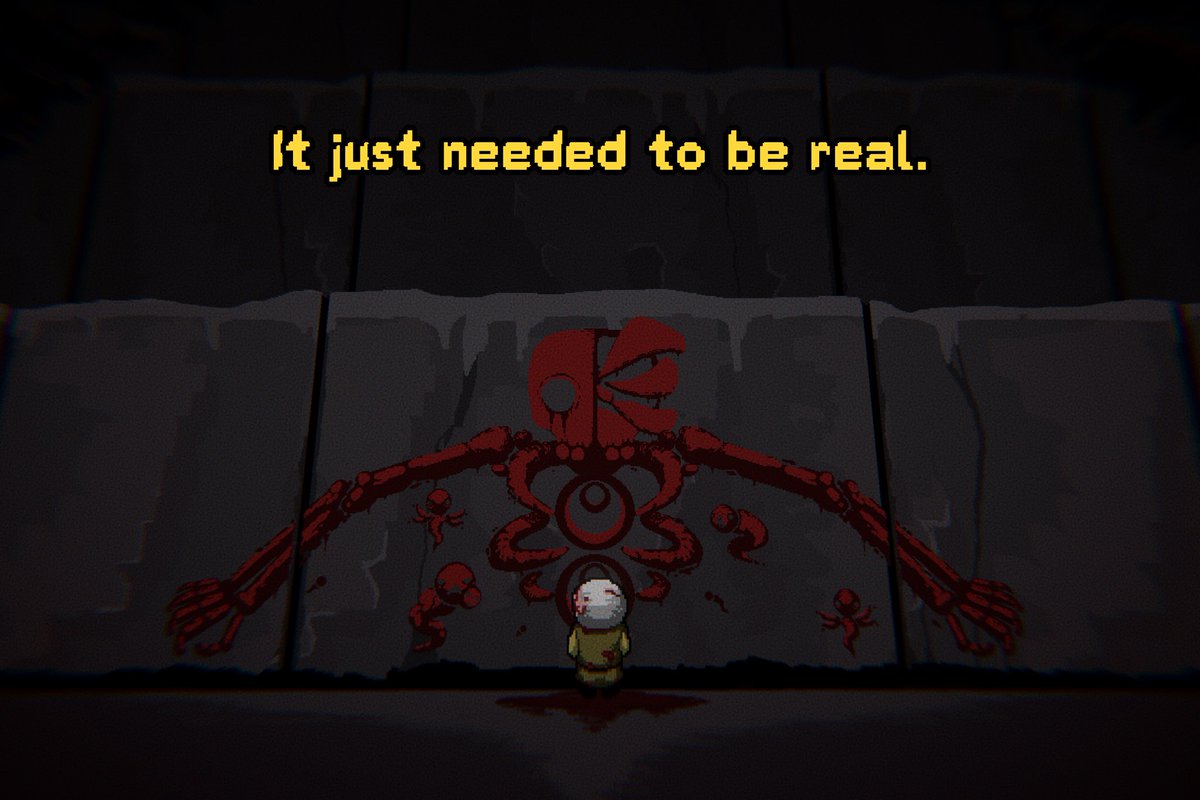 Pyrosfem's tweet photo. I don’t think I’ve cried at a video game ending in forever, Brutal Orchestra is definitely one of my favorite games of all time #hbbo #borchestra #brutalorchestra https://t.co/JRYpi2Sf82