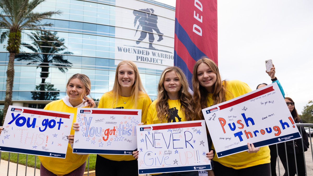 wwp's tweet photo. This #NationalVolunteerMonth, we want to give a huge shout-out to the wonderful volunteers who help out at our Carry Forward 5Ks in San Diego, Nashville, San Antonio, and Jacksonville! Learn more about volunteering at #WWPCarryForward: https://t.co/a97cmo80fW https://t.co/XfSurVsM4y