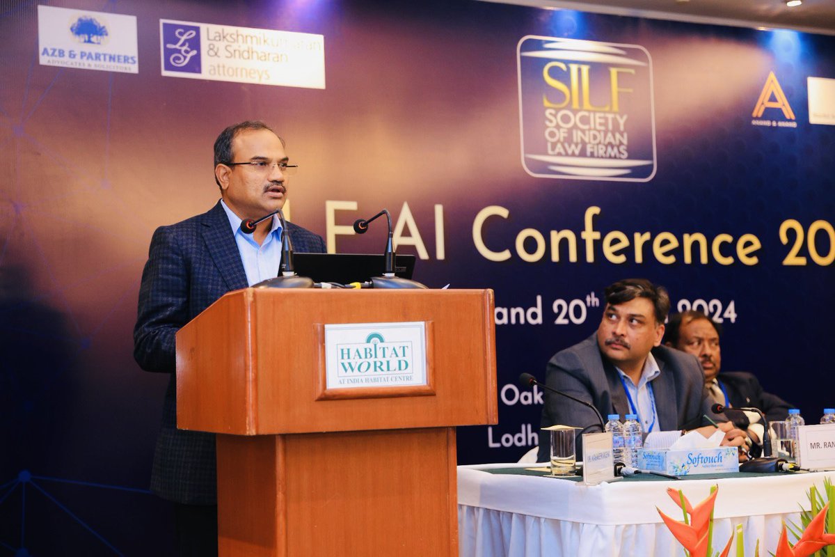 MahavirSinghvii's tweet photo. Delivered a keynote address  @SILFofficial Conf on bridging #AI divide with Global South Highlighted the need for investing in #infrastructure, collaborations, #tech_transfer &amp; human centric AI for #Inclusive_Growth &amp; #sustainable_development #AIForAll #TechForGood #GlobalSouth https://t.co/tsVctDFhhP