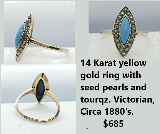 Made in America, late 1880's.
SantaMonicaJeweler.com
#victorianjewelry #ring