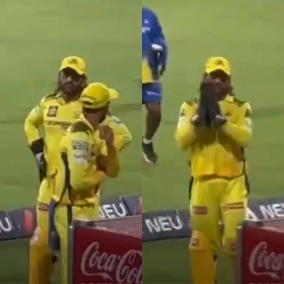 Dhoni thanking fans for love 🙏❤️ @MSDhoni #MSDhoni #WhistlePodu