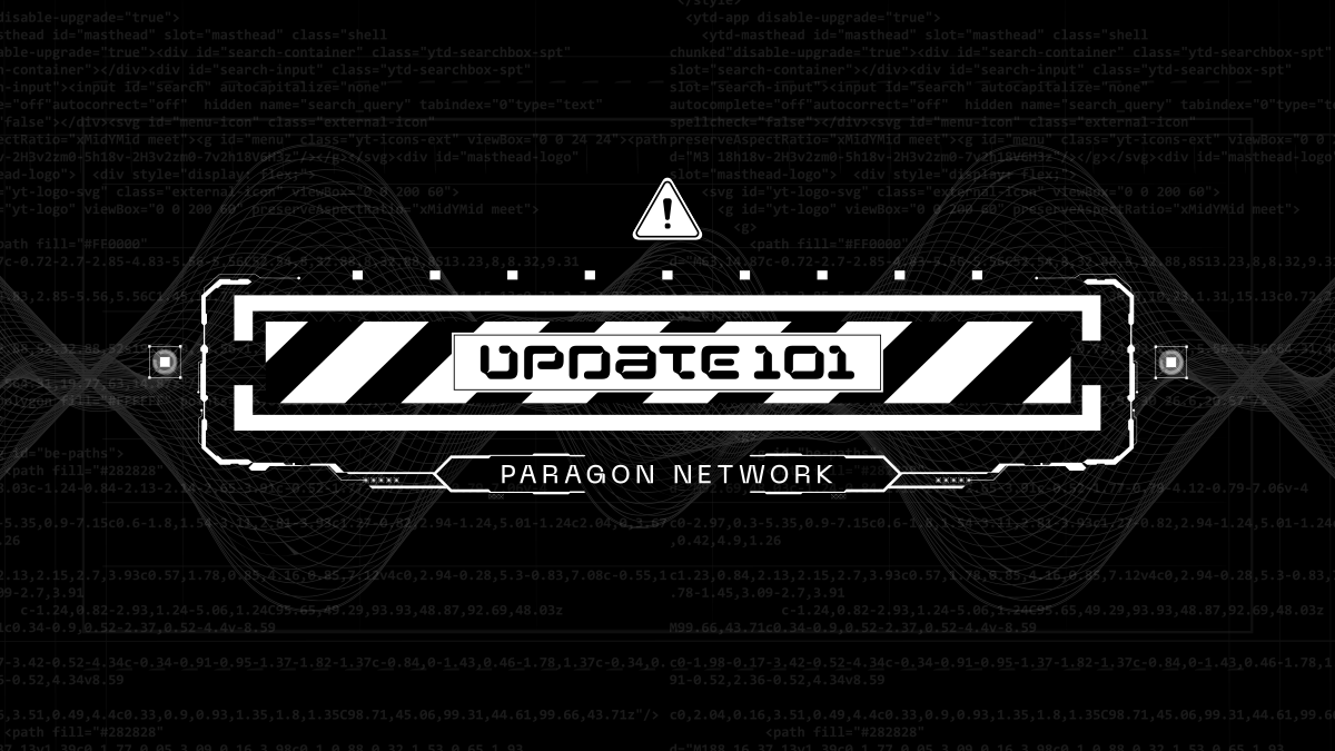 Paragon Network - TESTNET LIVE ! tweet media
